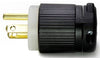 Stikprop Nema 5-15P, Rund, Sort