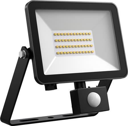 Fox Floodlight 30W 3375Lm 4000K Pir Sort ⎮ 5440006041 ⎮ 5440006041 ⎮ 5440006041 ⎮ FL16-030/P