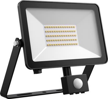 Fox Floodlight 50W 5925Lm 4000K Pir Sort ⎮ 5440006038 ⎮ 5440006038 ⎮ 5440006038 ⎮ FL16-050/P