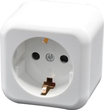 Stikdåse Schuko 16A Hvid ⎮ 0810000897 ⎮ 0810000897 ⎮ 0810000897 ⎮ 