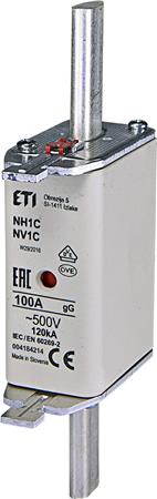 Sikring Nh1 100A Gg 500V ⎮ 3838895354123 ⎮ 0825100486 ⎮ 0825100486 ⎮ 004184214