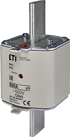 Sikring Nh3 500A Gg 500V ⎮ 3838895396468 ⎮ 0825100871 ⎮ 0825100871 ⎮ 004186231