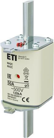 Nh2 C Sikring  50A 500V ⎮ 5401048321 ⎮ 5401048321 ⎮ 5401048321 ⎮ 004185231