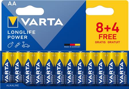 Longlife Power Aa Pak 12 (8+4) ⎮ 4008496067367 ⎮ 9494650509 ⎮ 9494650509 ⎮ 4906121772