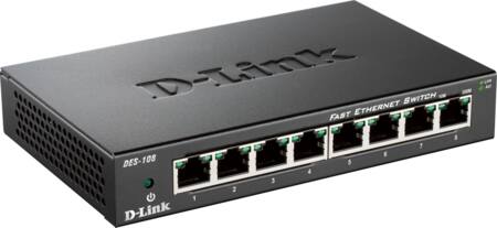 Ethernet Switch 8 X 10/100 Mbps - Billigelogvvs.dk