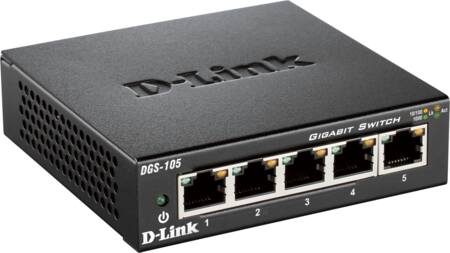 Ethernet Switch 5 X Gigabit ⎮ 0790069368226 ⎮ 5486543209 ⎮ 5486543209 ⎮ DGS-105/E