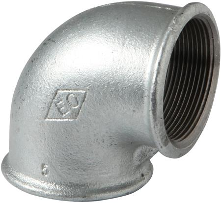 Vinkel Galvaniseret 90G 1/2" Indv.Gevind ⎮ 0200207878 ⎮ 0200207866 ⎮ 0200207878 ⎮ 