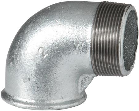 Vinkel Galvaniseret 90G 3/4" I+U Gevind ⎮ 0200207879 ⎮ 0200207864 ⎮ 0200207879 ⎮ 