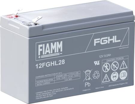 Fiamm 10 Års Blybatteri 12V/7,2Ah. ⎮ 5494506186 ⎮ 5494506186 ⎮ 5494506186 ⎮ 12FGHL28