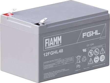 Fiamm 10 Års Blybatteri 12V/12Ah. ⎮ 5494506199 ⎮ 5494506199 ⎮ 5494506199 ⎮ 12FGHL48