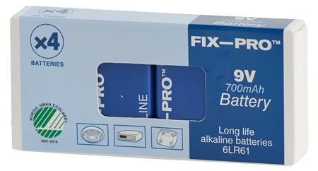 Batteri Alkaline 9V 6Lr61 ⎮ 0810001509 ⎮ 0810001509 ⎮ 0810001509 ⎮ 108017