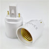Fatningsadapter Plast G24D-E27 2-Pins