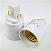 Fatningsadapter Plast G24Q-E27 4-Pins