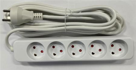 Stikdåse 5R M. Jord 5 M Hvid ⎮ 5715059950835 ⎮ 0878100734 ⎮ 0878100734 ⎮ 