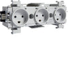 Stikkontakt Ecoline 3Xdk Frontm