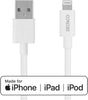 Usb-A Lightning Kabel, 0.5 M, Hvid