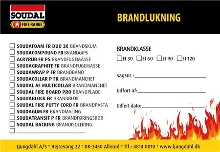 Soudal Fr Brandmærkat ⎮ 5439009741 ⎮ 900169082 ⎮ 5439009741 ⎮ 172368