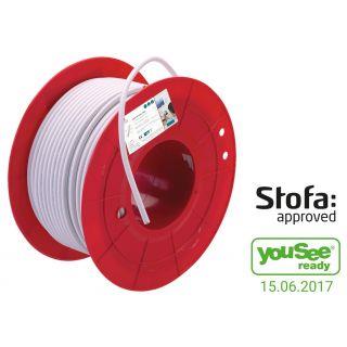 Antennekabel Koka 550, Hvid, 100M Spole ⎮ 5401057368 ⎮ 5401057368 ⎮ 5401057368 ⎮ 150651