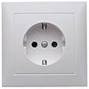 Stikkontakt Komplet 1 Modul S. Hvid
