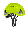 Hjelm Med Hagerem Ventileret Hi-Viz Gul