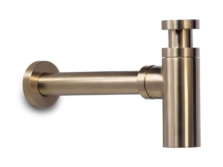 Design Vandlås Børstet Guld 1 1/4" - Billigelogvvs.dk - 