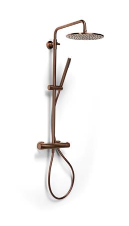 Brusesystem Ø250Mm Børstet Bronze - Billigelogvvs.dk - 