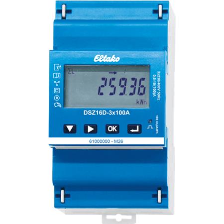 Elmåler 3X100A Modbus Og S0 Mid, Digital ⎮ 5401064991 ⎮ 5401064991 ⎮ 5401064991 ⎮ DSZ16D