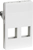 Udtag Fuga T3 2X Keystone (L) 1,5M Hvid