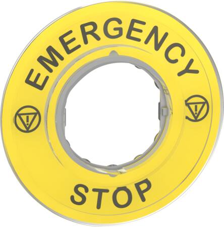 Skilt Til Nødstop Ø60 Sprog Engelsk ⎮ 3606480561276 ⎮ 7517815972 ⎮ 7517815972 ⎮ ZBY9320