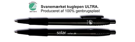 Kuglepen Ultra Sort Med Hvid Solar Tryk ⎮ 1897007105 ⎮ 907000010 ⎮ 1897007105 ⎮ 6386424
