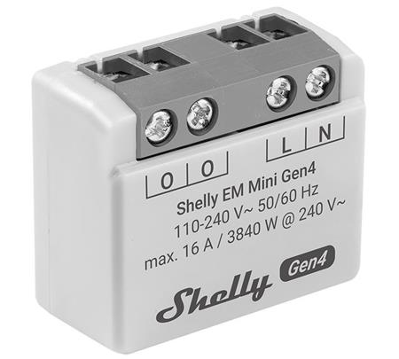 Shelly Em Mini Gen4, Wifi & Zigbee Måler ⎮ 3800238070823 ⎮ 5401046020 ⎮ 5401046020 ⎮ 244328