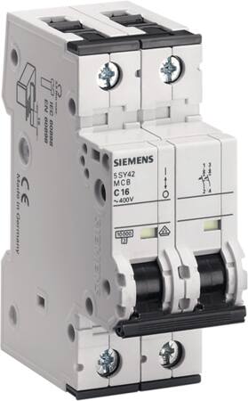 Automatsikring 6Ka1P+N C 6A - Billigelogvvs.dk - Siemens