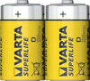 Batteri Superlife D R20 2 Stk Folie