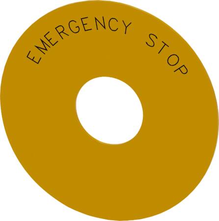 Nødstop Bagplade, Gul ⎮ 2618400375 ⎮ 2618400375 ⎮ 2618400375 ⎮ 