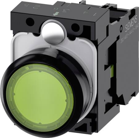 Lystryk Trykknap, Grøn ⎮ 2617017142 ⎮ 2617017142 ⎮ 2617017142 ⎮ 3SU1102-0AB40-1BA0