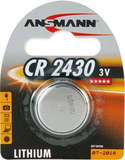 Cr2430 Knapcelle Batteri 3V/300Mah Li ⎮ 4013674020096 ⎮ 900019019 ⎮ 0894101746 ⎮ 5020092