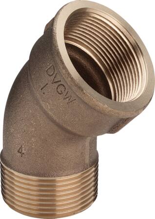 Rødgods Vinkel Mf/Np 45Gr 1 1/2 ⎮ 0204018665 ⎮ 048121311 ⎮ 0204018665 ⎮ 448288