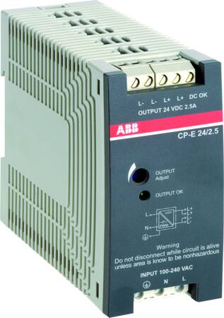 Strømforsyg. Udg. 24Vdc/2,5A ⎮ 2162000072 ⎮ 2162000072 ⎮ 2162000072 ⎮ 1SVR427032R0000