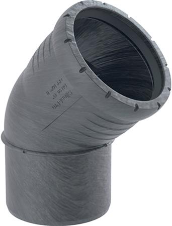 Silent-Pro Bøjning: 45° D90Mm ⎮ 0200207939 ⎮ 183632090 ⎮ 0200207939 ⎮ 393.422.14.1