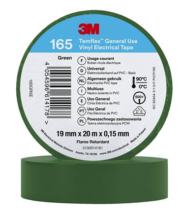 Tape Vinyl 165 19Mmx20M Grøn ⎮ 4054596614178 ⎮ 978700035 ⎮ 8739100354 ⎮ 165GR5E