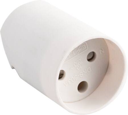 Forlængerled Hvid U/J Rund ⎮ 5703873215735 ⎮ 0828100250 ⎮ 0828100250 ⎮ F-8531302