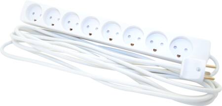 Stikdåse 8R M. Jord 5 M Hvid ⎮ 5703873230226 ⎮ 0828100823 ⎮ 0828100823 ⎮ 8532129