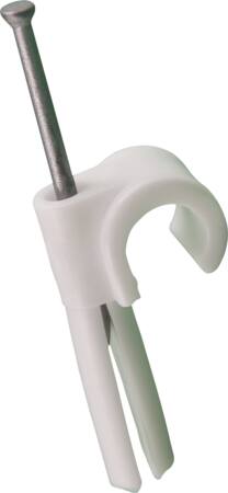 Plugclip 8-10Mm Hvid Med Søm ⎮ 0839106515 ⎮ 950000008 ⎮ 0839106515 ⎮ PCN 8/10 VIT