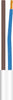 Ledning 2X0,75 H03Vvh2-F Hvid Rg100