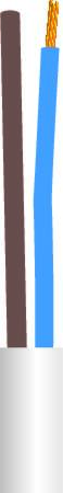 Ledning 2G0,75 Rund Hvid 10M ⎮ 5705154510027 ⎮ 0233140216 ⎮ 0233140216 ⎮ 