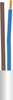 Ledning 2G0,75 Rund Hvid 10M