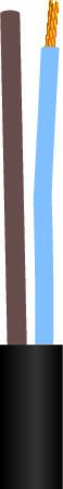Ledning 2X0,75 H03Vvh2-F Sort 5M ⎮ 5705154509991 ⎮ 0233140180 ⎮ 0233140180 ⎮ 