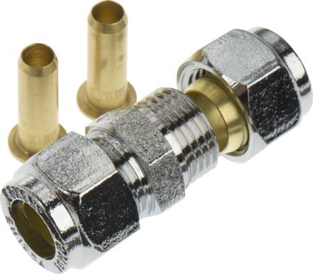 Forkromet Samler 10Mm Til Pex-Rør ⎮ 5705154184471 ⎮ 044070310 ⎮ 0233133472 ⎮ 