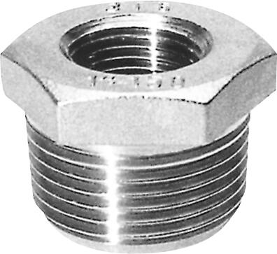 Nippelmuffe 3/4X1/2 Aisi 316 - Billigelogvvs.dk - 