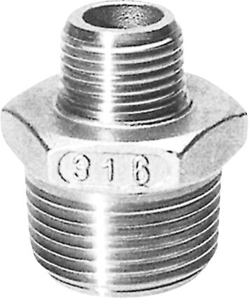 Brystnippel Aisi 316 1 1/2X1 1/4 - Billigelogvvs.dk - 